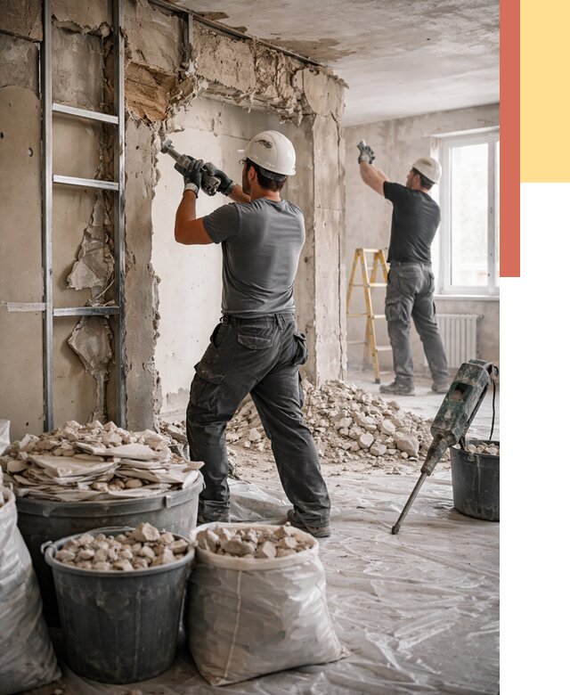 Демонтажные работы в Дмитрове от 2894 руб. — услуги и цена под ключ | ОТДЕЛОЧНИК-Дмв