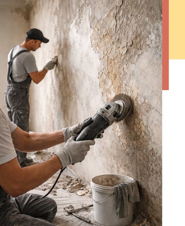 Снятие и удаление краски со стен в Дмитрове от 2251 руб. — ОТДЕЛОЧНИК-Дмв