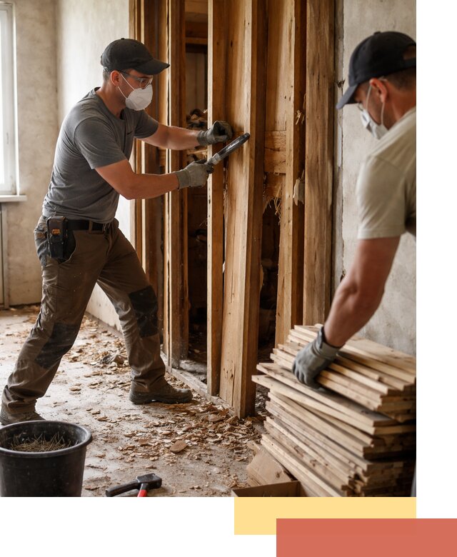 Демонтаж деревянных перегородок в Дмитрове быстро и аккуратно