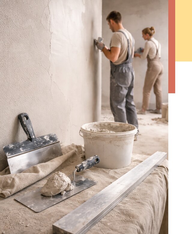 Штукатурка стен гипсовая в Дмитрове от 4824 руб/м2 — быстро и недорого | ОТДЕЛОЧНИК-Дмв