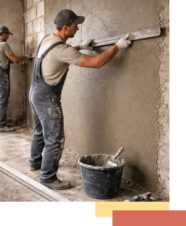 Штукатурка стен цементно-песчаная в Дмитрове профессионально