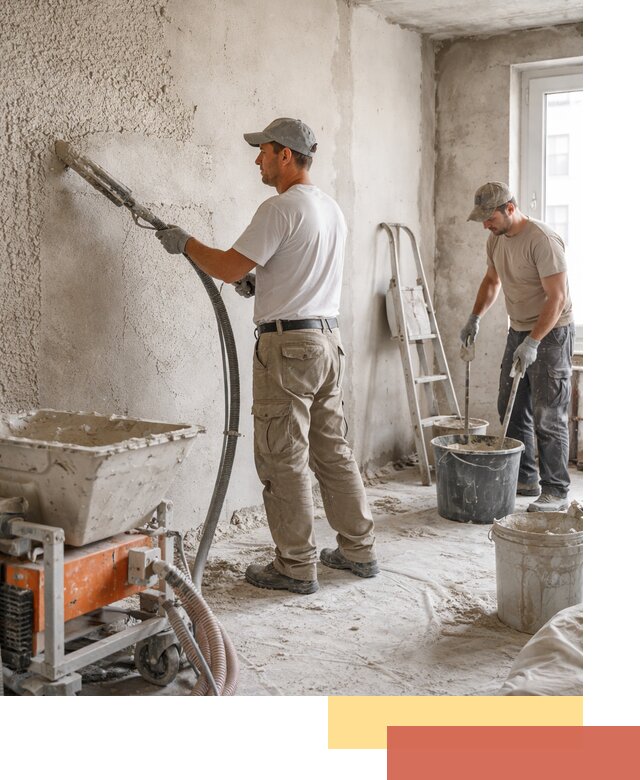 Машинная штукатурка стен в Дмитрове — быстро и качественно