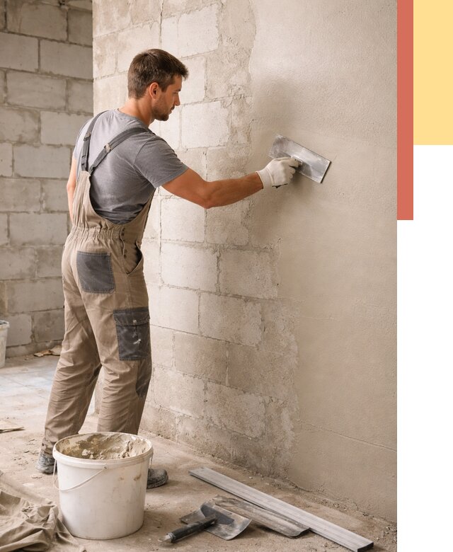 Штукатурка стен из газобетона в Дмитрове от 2251 руб./м2 — быстро и недорого | ОТДЕЛОЧНИК-Дмв