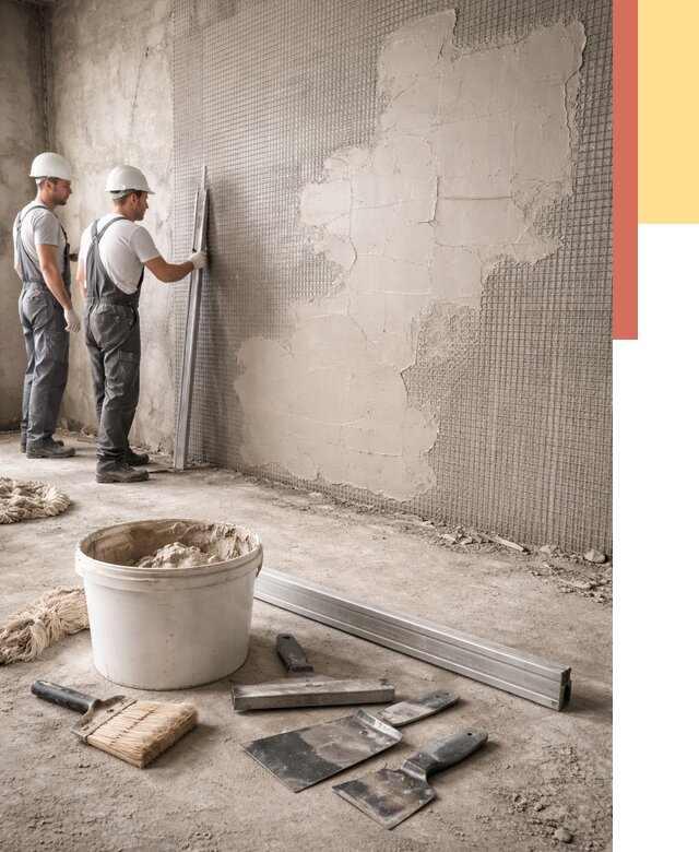 Штукатурка стен по сетке в Дмитрове от 5896 руб./м2 — быстро и недорого | ОТДЕЛОЧНИК-Дмв