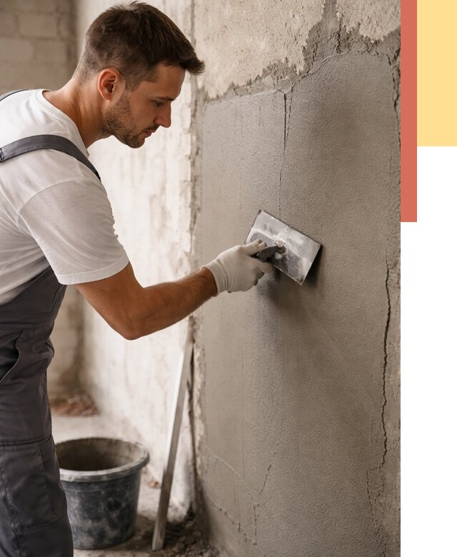 Штукатурка стен под плитку в Дмитрове от 4502 руб./м2 — выравнивание под плитку | ОТДЕЛОЧНИК-Дмв