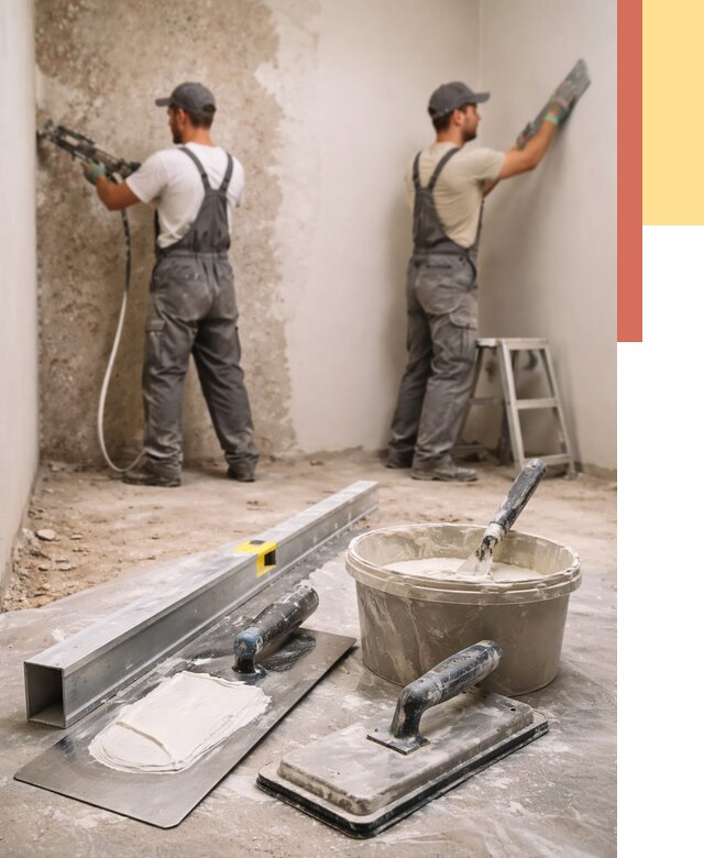 Штукатурка стен под обои в Дмитрове от 4824 руб./м2 — выравнивание под обои | ОТДЕЛОЧНИК-Дмв