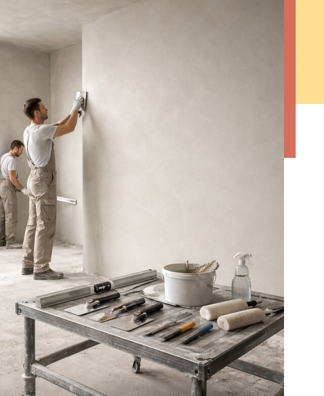 Штукатурка стен под покраску в Дмитрове от 4824 руб./м² — качественно и недорого | ОТДЕЛОЧНИК-Дмв