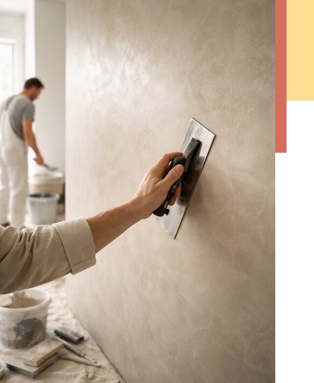 Венецианская штукатурка в Дмитрове от 3752 руб/м² — нанесение стен под ключ | ОТДЕЛОЧНИК-Дмв