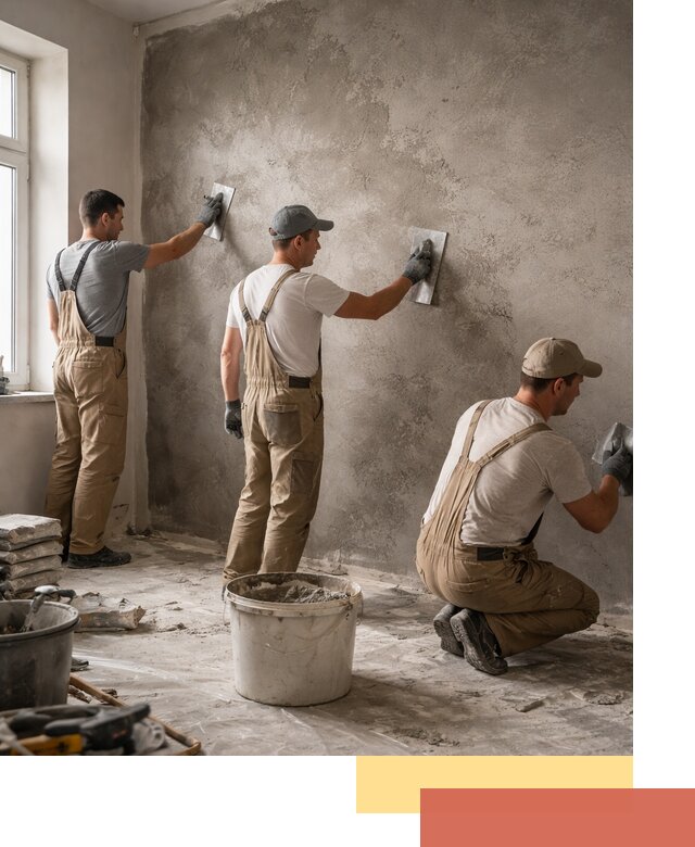 Декоративная штукатурка под бетон в Дмитрове для стен и потолков