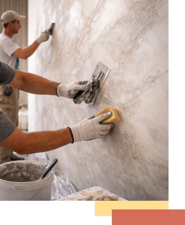 Декоративная штукатурка под мрамор в Дмитрове для стен и потолков