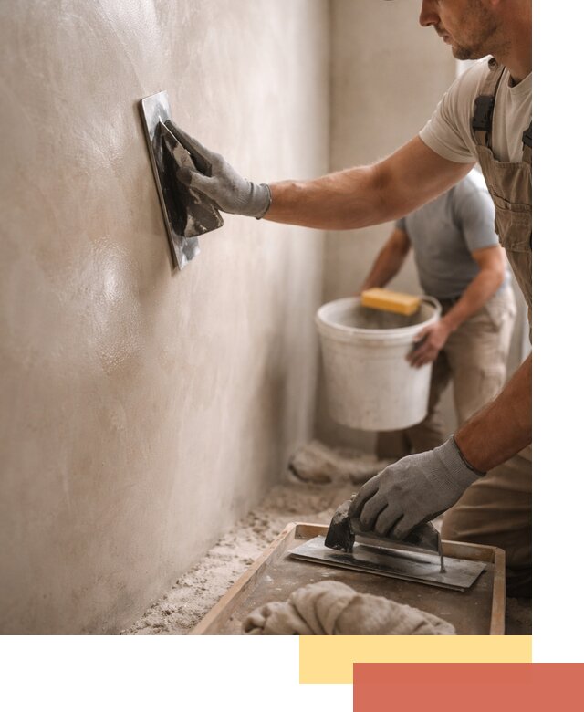 Нанесение марокканской штукатурки таделакт в Дмитрове