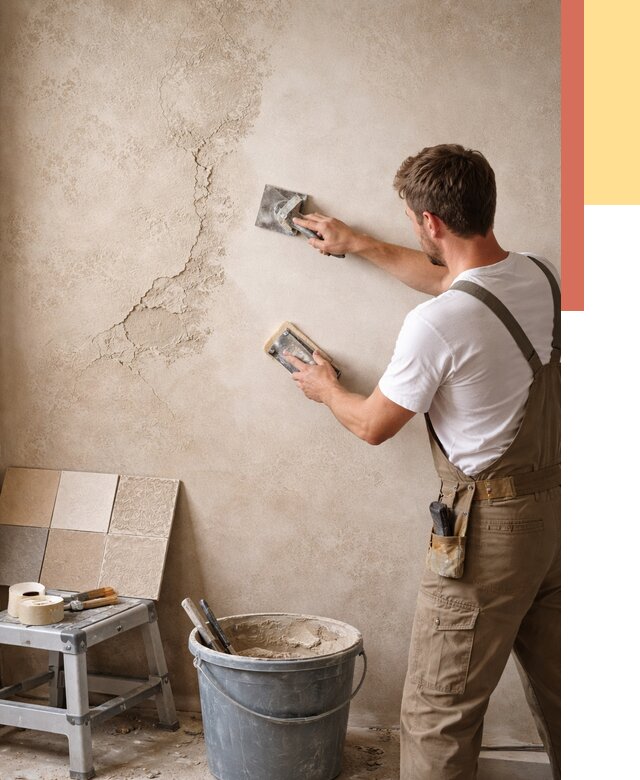 Ремонт декоративной штукатурки в Дмитрове от 4824 руб. под ключ | ОТДЕЛОЧНИК-Дмв