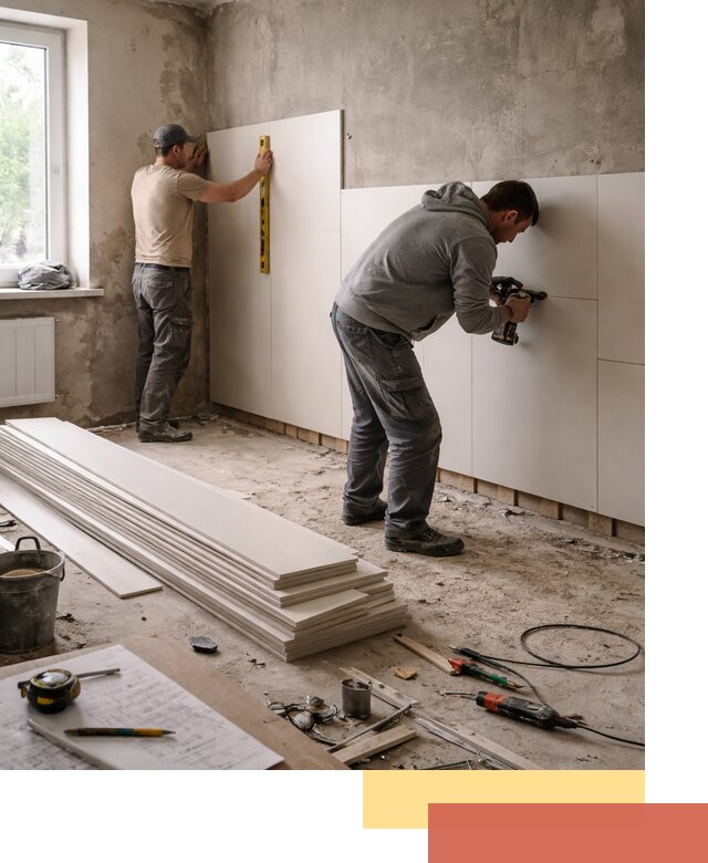 Монтаж ПВХ панелей на стены в Дмитрове качественно и быстро