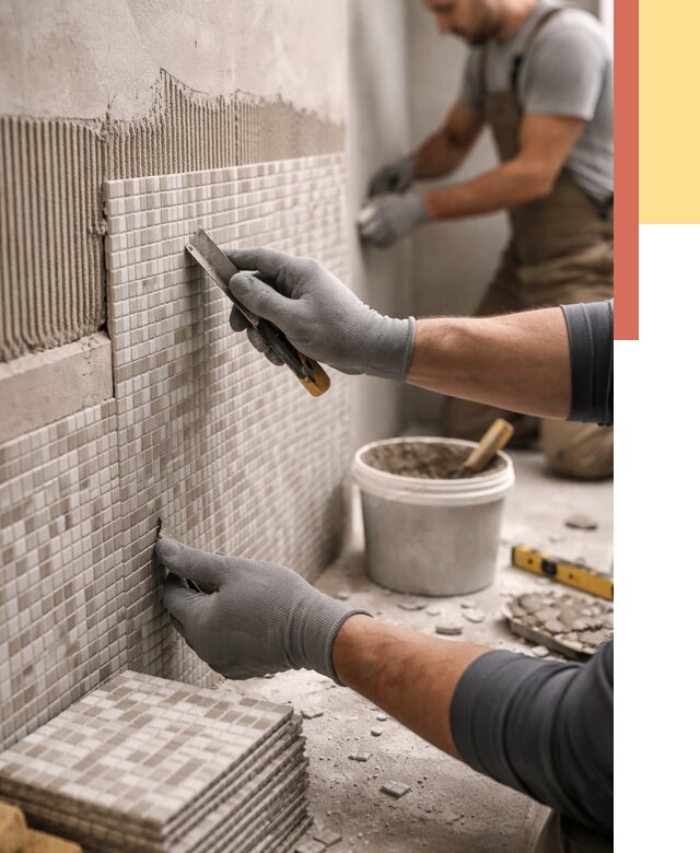 Облицовка стен мозаикой в Дмитрове от 3430 руб/м2 — укладка мозаики на стены | ОТДЕЛОЧНИК-Дмв