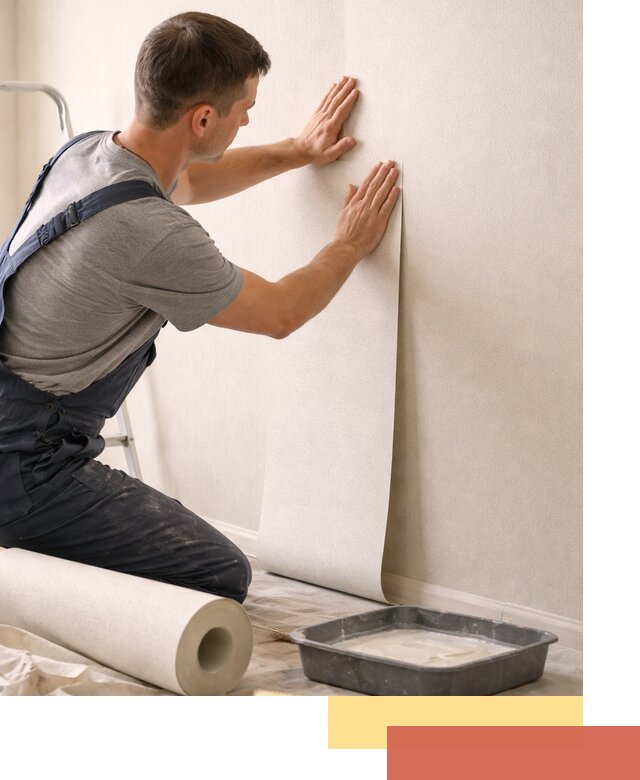 Поклейка флизелиновых обоев в Дмитрове качественно и быстро