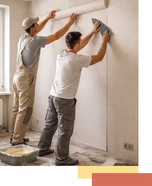 Поклейка виниловых обоев в Дмитрове профессионально и качественно