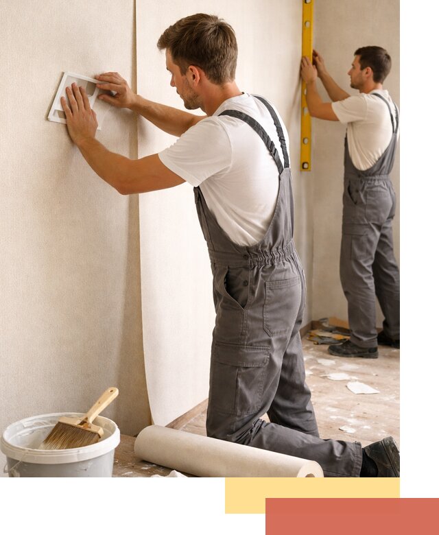 Поклейка бумажных обоев в Дмитрове качественно и недорого