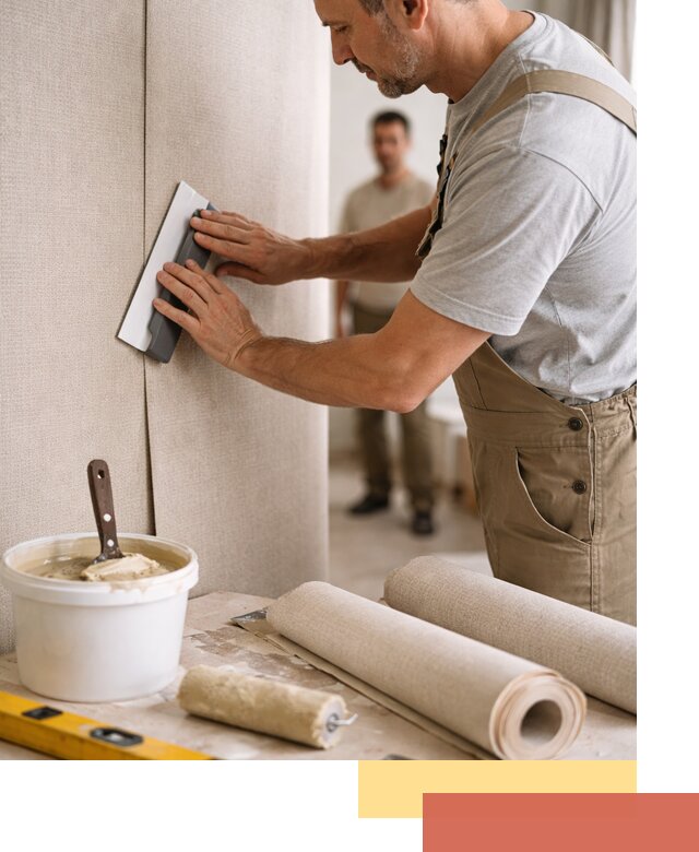 Поклейка текстильных обоев в Дмитрове профессионально и аккуратно