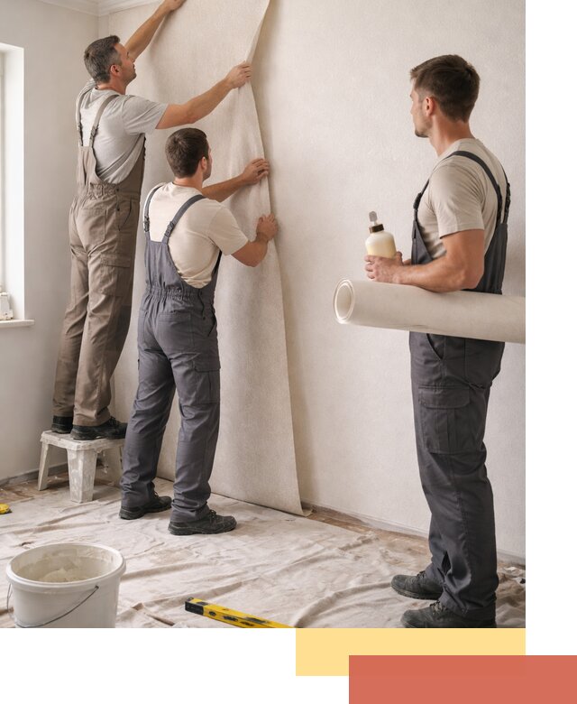 Оклейка стен обоями в Дмитрове — качественно и профессионально