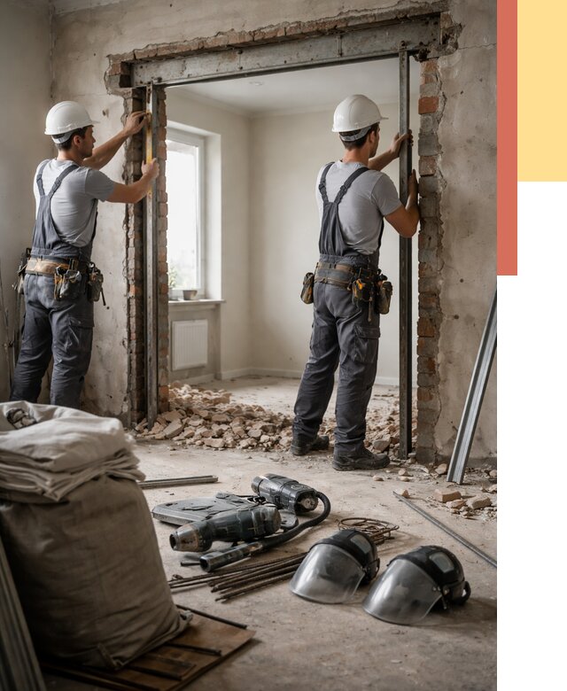 Расширение дверного проема в Дмитрове от 13400 руб. под ключ | ОТДЕЛОЧНИК-Дмв