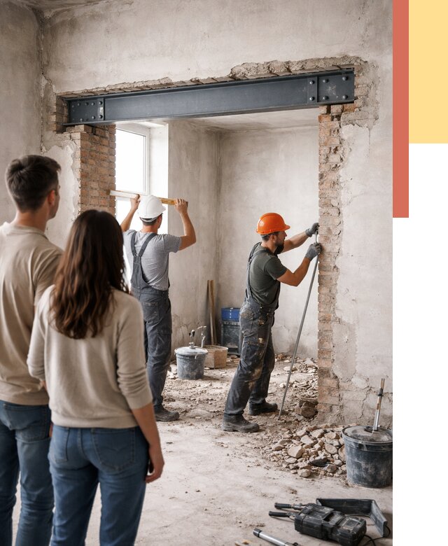 Усиление проема в стене в Дмитрове от 10184 руб. — усиление дверного проема металлоконструкцией | ОТДЕЛОЧНИК-Дмв