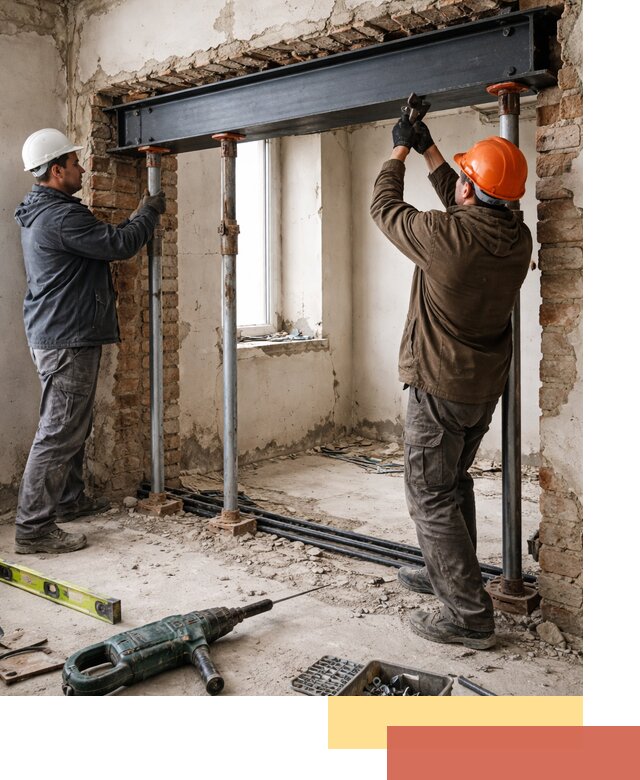 Усиление проема в стене в Дмитрове для расширения и безопасности