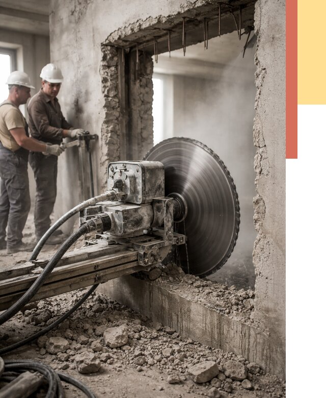 Алмазная резка проемов в Дмитрове от 4824 руб. быстро и недорого | ОТДЕЛОЧНИК-Дмв