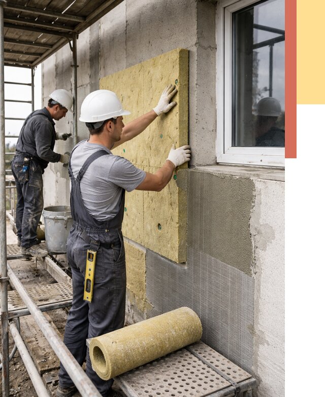 Утепление стен в Дмитрове от 4610 руб. под ключ — быстро и недорого | ОТДЕЛОЧНИК-Дмв