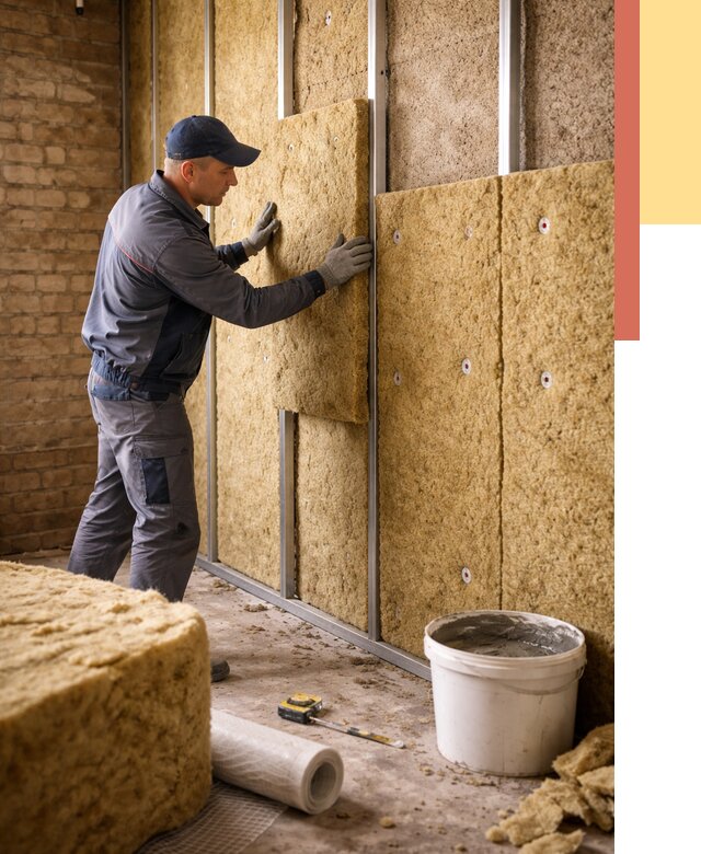 Утепление стен минватой в Дмитрове от 1447 руб./м2 — недорого и быстро | ОТДЕЛОЧНИК-Дмв