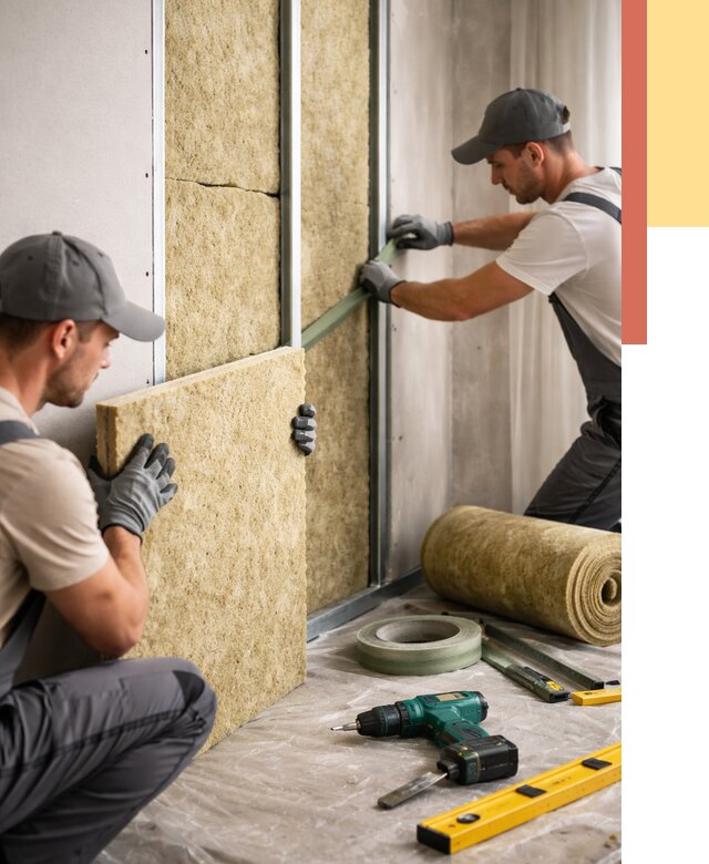 Шумоизоляция стен в Дмитрове под ключ от 1983 руб. | ОТДЕЛОЧНИК-Дмв