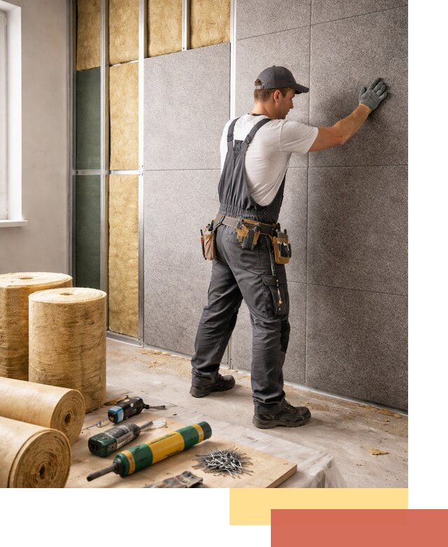 Профессиональная шумоизоляция стен в Дмитрове для квартиры и офиса