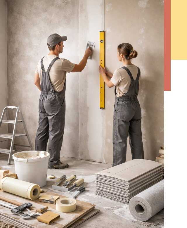 Отделка стен в Дмитрове от 1608 руб/м² — недорого, быстро, под ключ | ОТДЕЛОЧНИК-Дмв