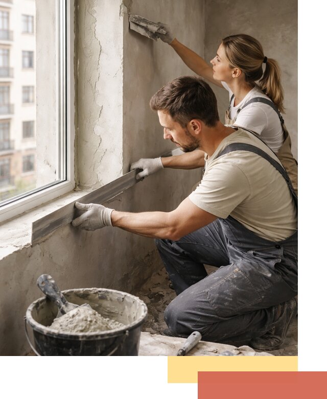 Штукатурка откосов дверей и окон профессионально в Дмитрове