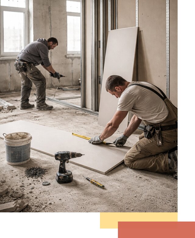 Кладка перегородок из ПГП под ключ в Дмитрове