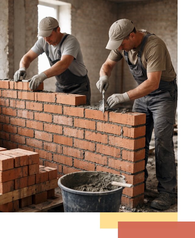 Кладка кирпичных перегородок под ключ в Дмитрове