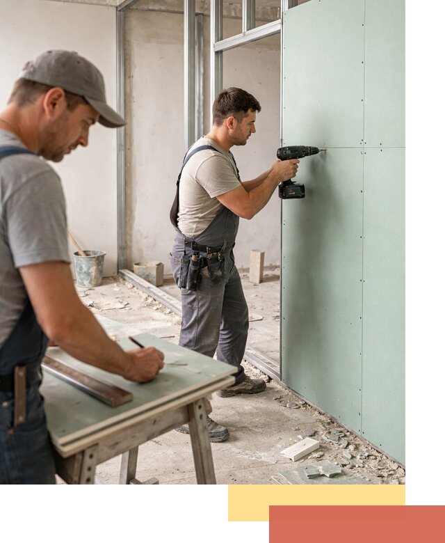 Перегородки из влагостойкого гипсокартона под ключ в Дмитрове