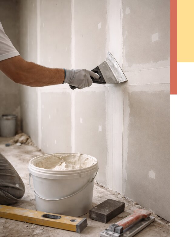 Шпаклевка перегородок из гипсокартона в Дмитрове от 2680 руб. — услуги ОТДЕЛОЧНИК-Дмв