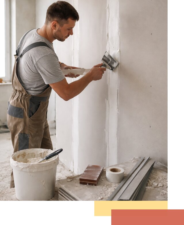 Шпаклевка перегородок из гипсокартона в Дмитрове качественно и быстро