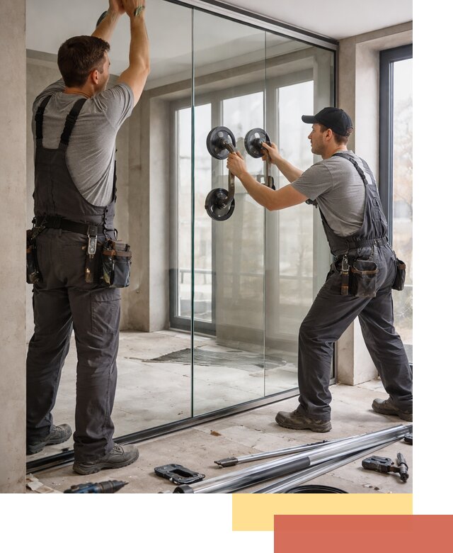 Цельностеклянные перегородки под ключ в Дмитрове