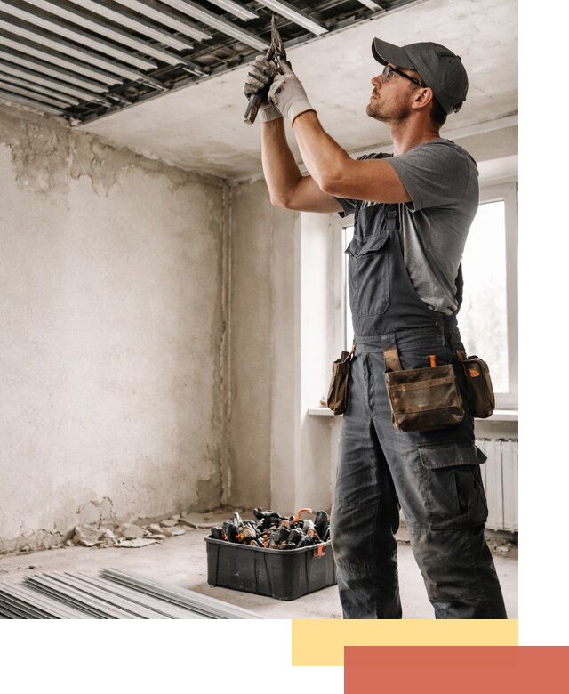 Демонтаж реечного потолка в Дмитрове быстро и аккуратно