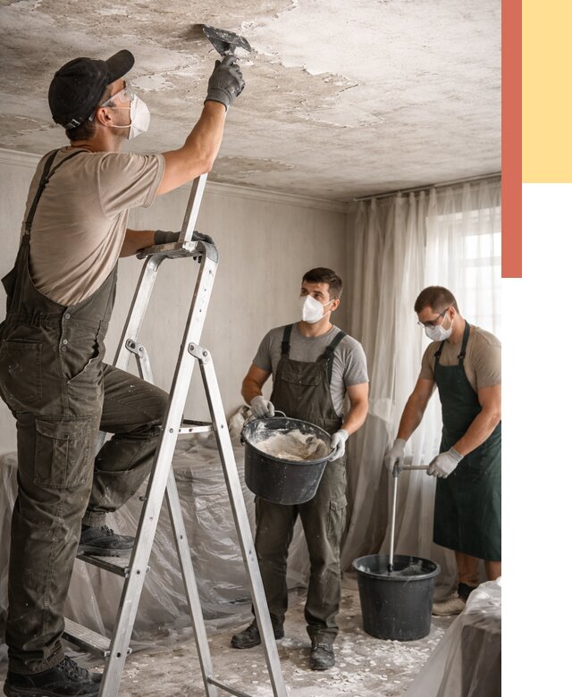 Удаление побелки с потолка в Дмитрове от 2680 руб. быстро и недорого | ОТДЕЛОЧНИК-Дмв