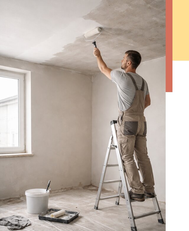 Грунтовка потолка в Дмитрове от 2680 руб. — быстро и недорого | ОТДЕЛОЧНИК-Дмв