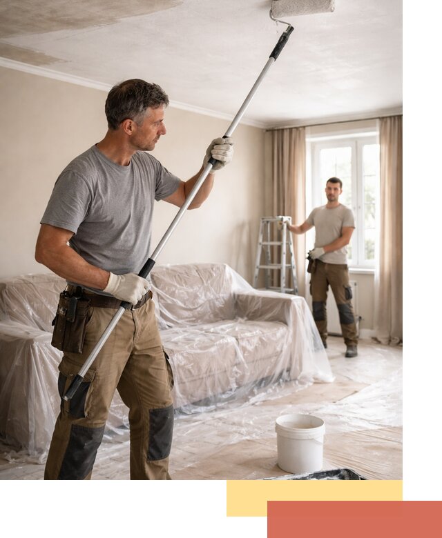 Грунтовка потолка в Дмитрове — подготовка под покраску и отделку