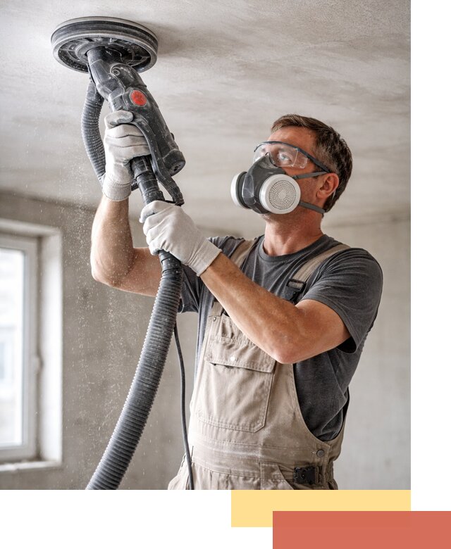 Шлифовка потолка в Дмитрове — качественная подготовка под отделку