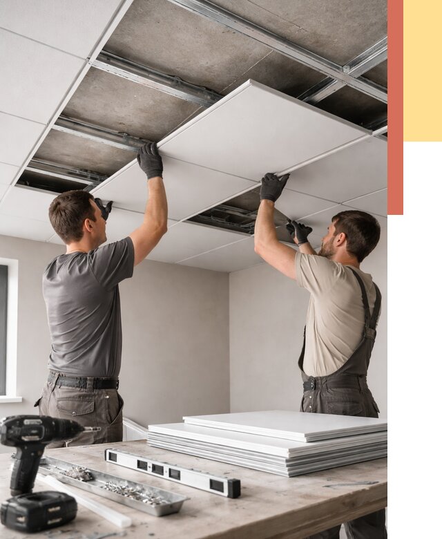 Монтаж кассетного потолка в Дмитрове от 4824 руб/м2 — установка и сборка | ОТДЕЛОЧНИК-Дмв