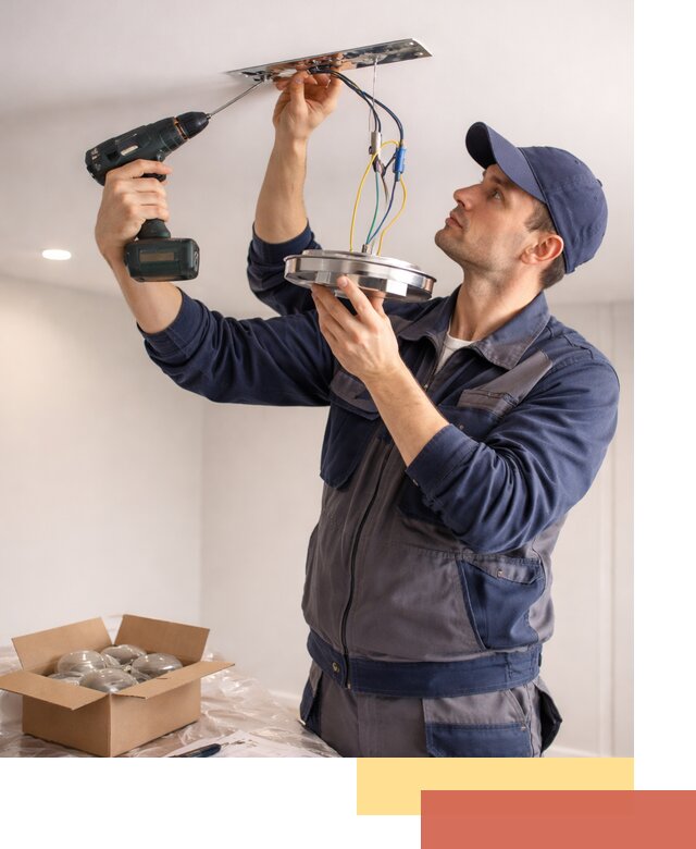 Установка люстры в натяжной потолок в Дмитрове