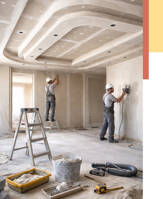 Многоуровневый потолок из гипсокартона в Дмитрове от 804 руб. под ключ | ОТДЕЛОЧНИК-Дмв