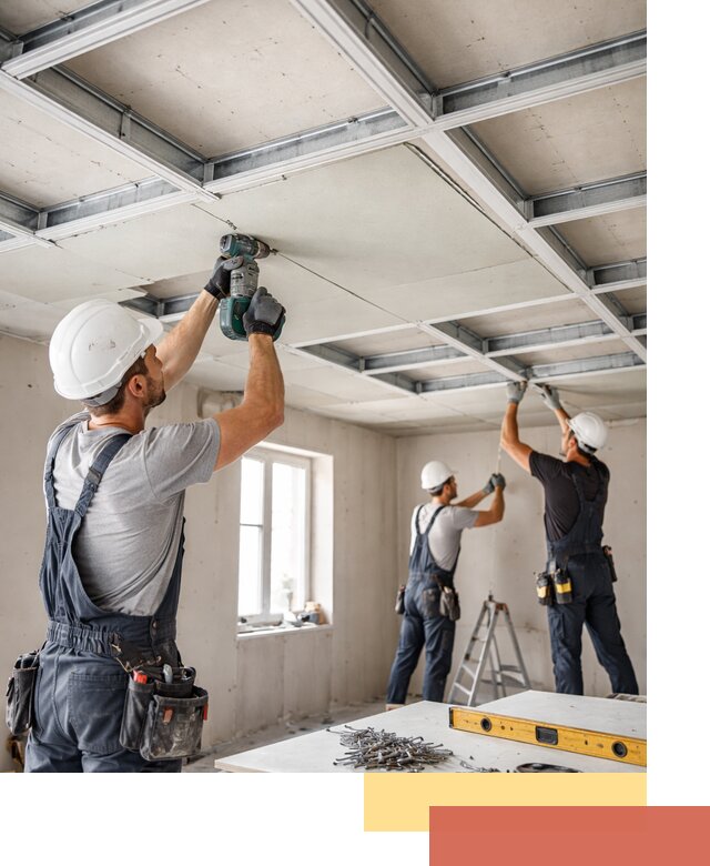 Кессонный потолок из гипсокартона под ключ в Дмитрове