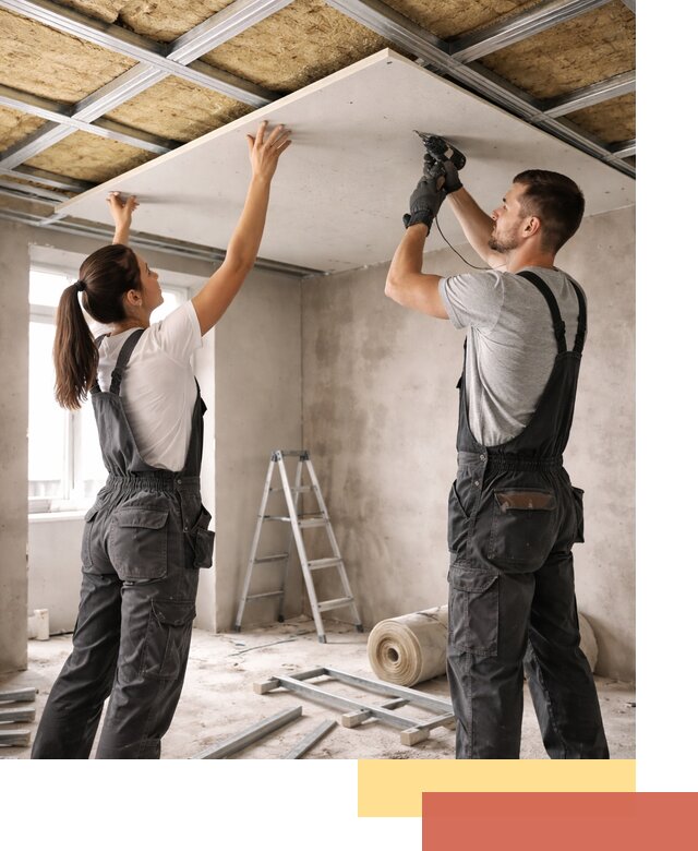 Звукоизоляция потолка из ГКЛ в Дмитрове профессионально и надежно