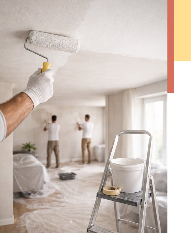 Покраска потолка акриловой краской в Дмитрове от 2680 руб. | ОТДЕЛОЧНИК-Дмв